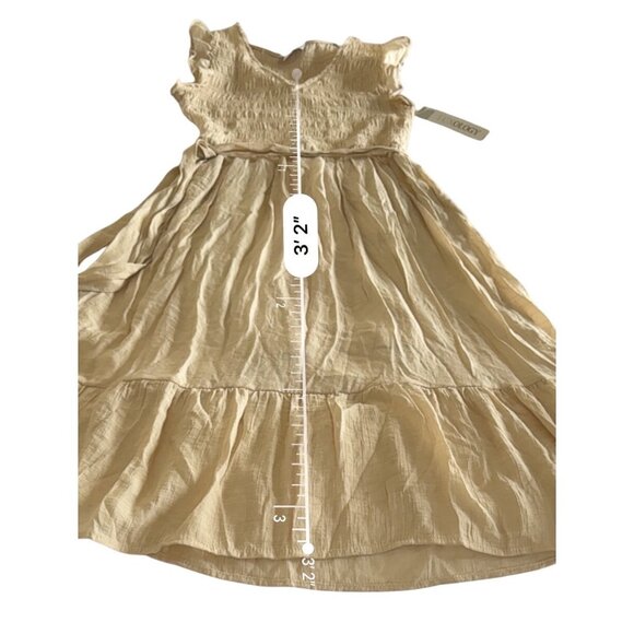 Luxology Sleeveless Smocked Bodice Long Dress S cottage core prairie coquette - Picture 10 of 12